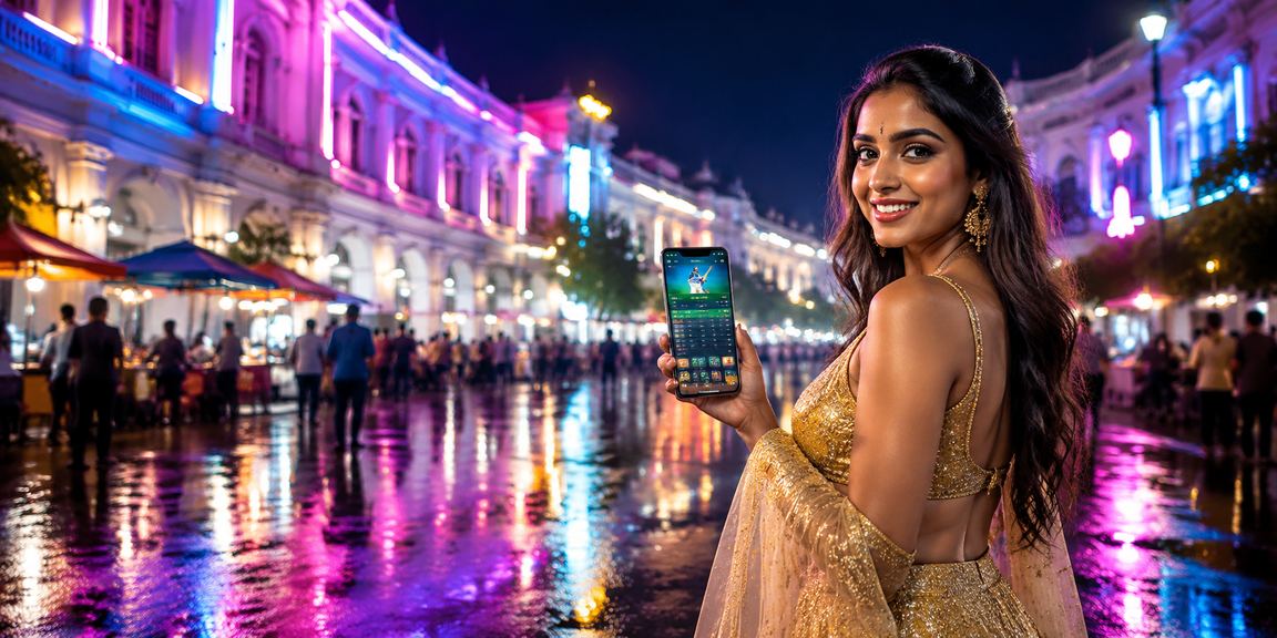 Delhi user betting on IPL cricket matches on mobile device